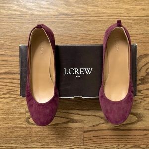 J. Crew Anya Suede Ballet Flats